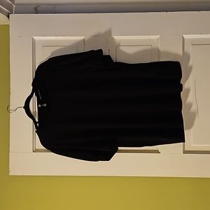 Adrianna Papell pleated black puff sleeve XL